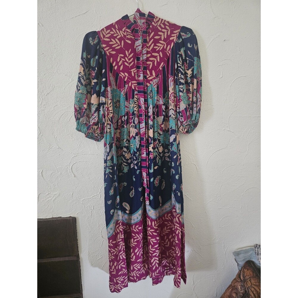 Vintage Floral Boho Dress Size Small